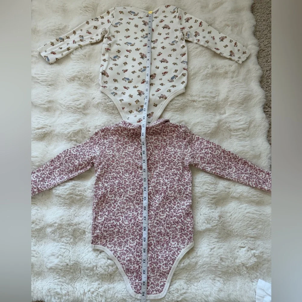 Ralph Lauren Cotton Bear 🐻 Floral 🌸 Print Girls Bodysuit Set- 24 M